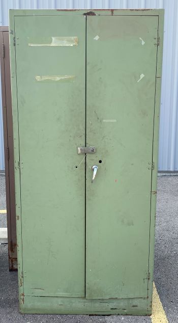 Metal Cabinet (Light Green) with Shelves 